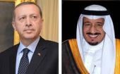 العاهل السعودي يبحث هاتفياً مع الرئيس التركي تطورات الاوضاع الإقليمية والدولية