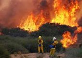 حرائق بسبب الجفاف في ولاية كاليفورنيا ومقتل رجل اطفاء