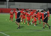 شاهد الصور... استعدادات تدريب المنتخب البحريني والمؤتمر الصحافي