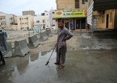 شاهد الصور... أهالي الحورة الأمطار كشف سوء البنية التحتية بالقرى والمناطق