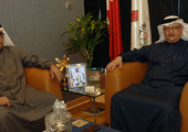 عسكر يستقبل عبدالقادر بمناسبة تعيينه مديراً لبعثة البحرين بأولمبياد ريو