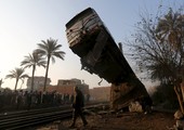 70 جريحاً في حادث انقلاب قطار ركاب في مصر
