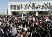اتباع الصدر يتظاهرون في بغداد من أجل 