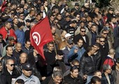 قوات الشرطة التونسية تتظاهر للمطالبة برفع الأجور