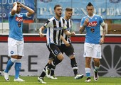 أودينيزي يفاجئ نابولي بثلاثية في الدوري الإيطالي