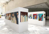 لمسات جمالية في لوحات معرض نادي الفنون بجامعة البحرين