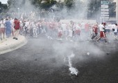 الشرطة تطلق الغاز المسيل للدموع قبل مباراة بولندا وأوكرانيا في جنوب فرنسا