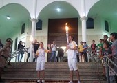 بالصور... الشعلة الأولمبية تدخل مسجدا في البرازيل