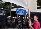 إضراب عمال القطارات والمترو في أثينا ضد 