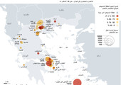 انفوجرافيك... تعرف أماكن ايواء المهاجرين في اليونان