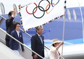 بالفيديو... العلم الاولمبي يصل طوكيو ودعوات من أجل الوحدة