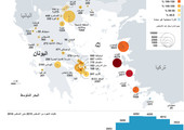 انفوجرافيك... مواقع المهاجرين في اليونان... أين هي؟