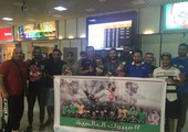 استقبال لحسين الصياد في مطار البحرين الدولي