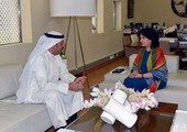 الشيخة ميّ تستقبل رئيس مجلس إدارة خليج البحرين