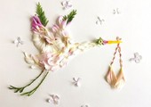 بالصور: فنانة ترسم لوحات فنية بديعة بالنباتات والورود