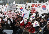 بالصور... محافظون في كوريا الجنوبية يتظاهرون دعماً للرئيسة