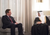ولي العهد يلتقي ديفيد كاميرون ويستذكر دوره في دعم العلاقات البحرينية البريطانية