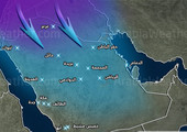 موجة برد تهب على منطقة الخليج العربي