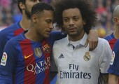 جماهير مدريد غاضبة على مارسيلو بسبب تهنئته لنيمار