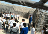بالصور... إبتدائية مدرسة المنذر بن ساوى التميمى تزور قلعة البحرين