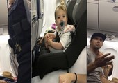 بالفيديو... طرد عائلة من طائرة لرفضها التخلي عن مقعد طفلها