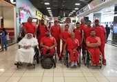 منتخب البحرين لكرة السلة على الكراسي المتحركة يغادر للمشاركة في بطولة فزاع الدولية